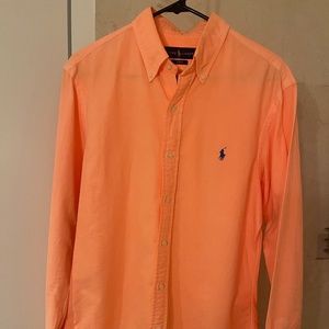Polo Ralph Lauren Oxford Shirt in Coral - Medium Slim Fit